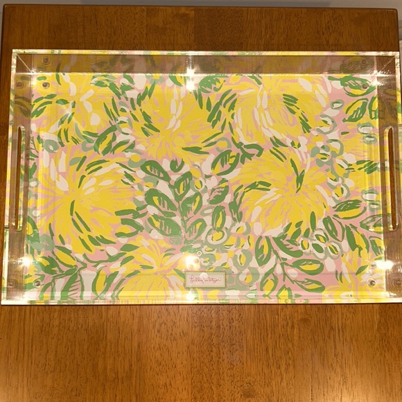 Lilly Pulitzer Other - Lilly Pulitzer Large Acrylic Serving Tray - RARE